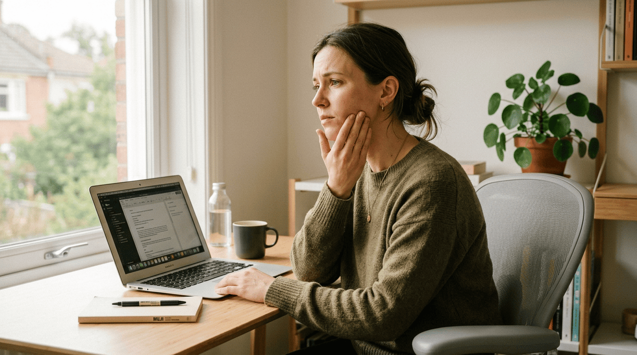 neck alignment and persistent jaw pain assessment